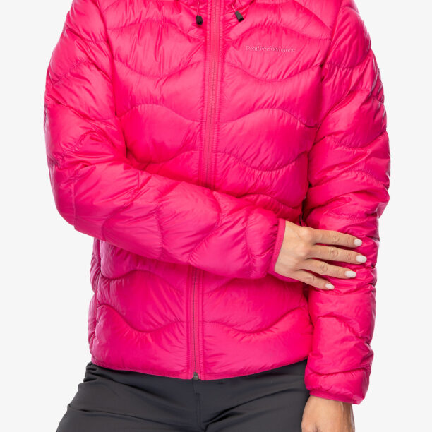 Geaca matlasata femei Peak Performance Helium Down Hood Jacket - beetroot purple