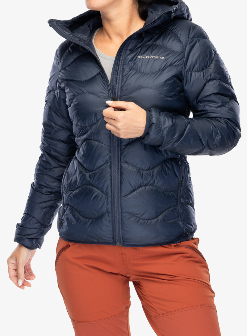 Cumpăra Geaca matlasata femei Peak Performance Helium Down Hood Jacket - blue shadow/shadow