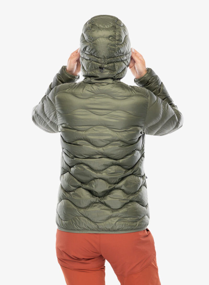 Original Geaca matlasata femei Peak Performance Helium Down Hood Jacket - pine needle