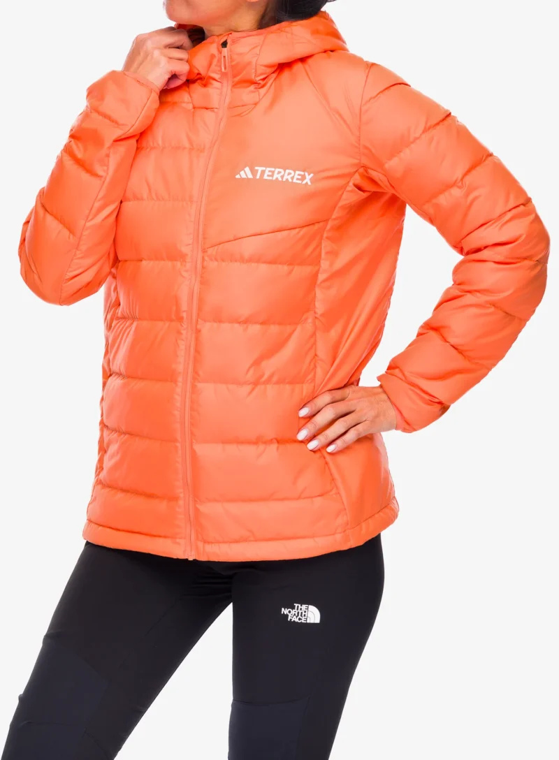 Cumpăra Geaca matlasata femei adidas TERREX Multi Light Down Hooded Jacket - amber tint