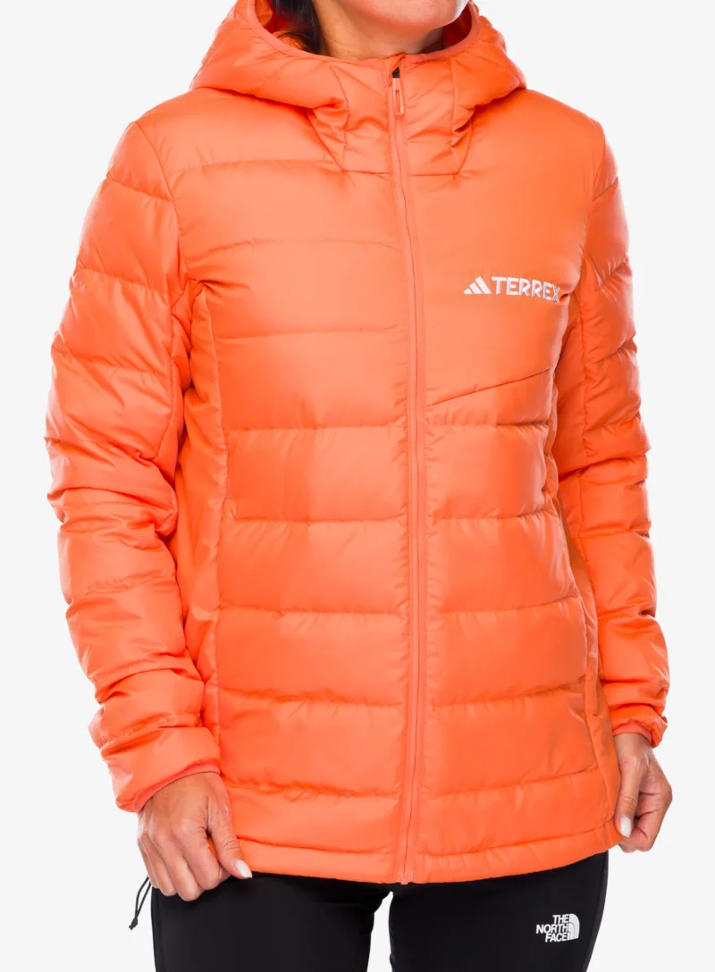 Geaca matlasata femei adidas TERREX Multi Light Down Hooded Jacket - amber tint