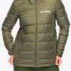 Geaca matlasata femei adidas TERREX Multi Light Down Hooded Jacket - olive strata