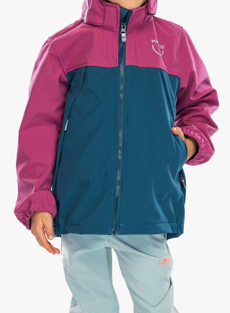 Geacă pentru copii Viking Play Softshell Jacket - plum