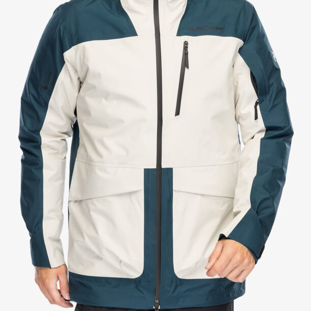 Geaca schi Peak Performance Vertical GORE-TEX 3L Jacket - infinity teel/sand fog