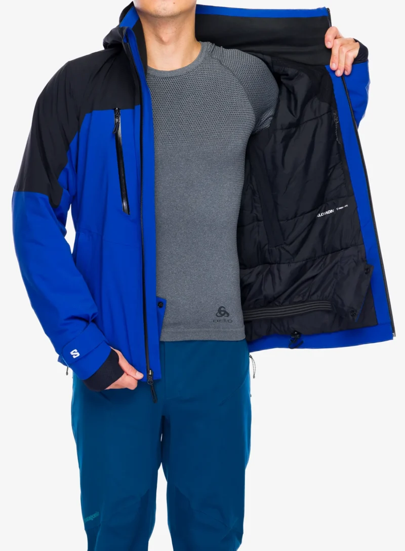 Preţ Geaca schi Salomon Brilliant Jacket - surf the web/deep black