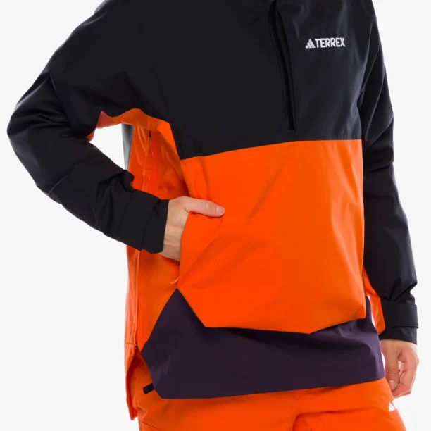 Cumpăra Geaca schi adidas TERREX Xperior 2L Lined RAIN.RDY Anorak - blk/aurora blk/semi im orange