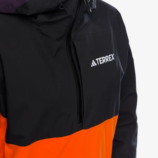 Original Geaca schi adidas TERREX Xperior 2L Lined RAIN.RDY Anorak - blk/aurora blk/semi im orange