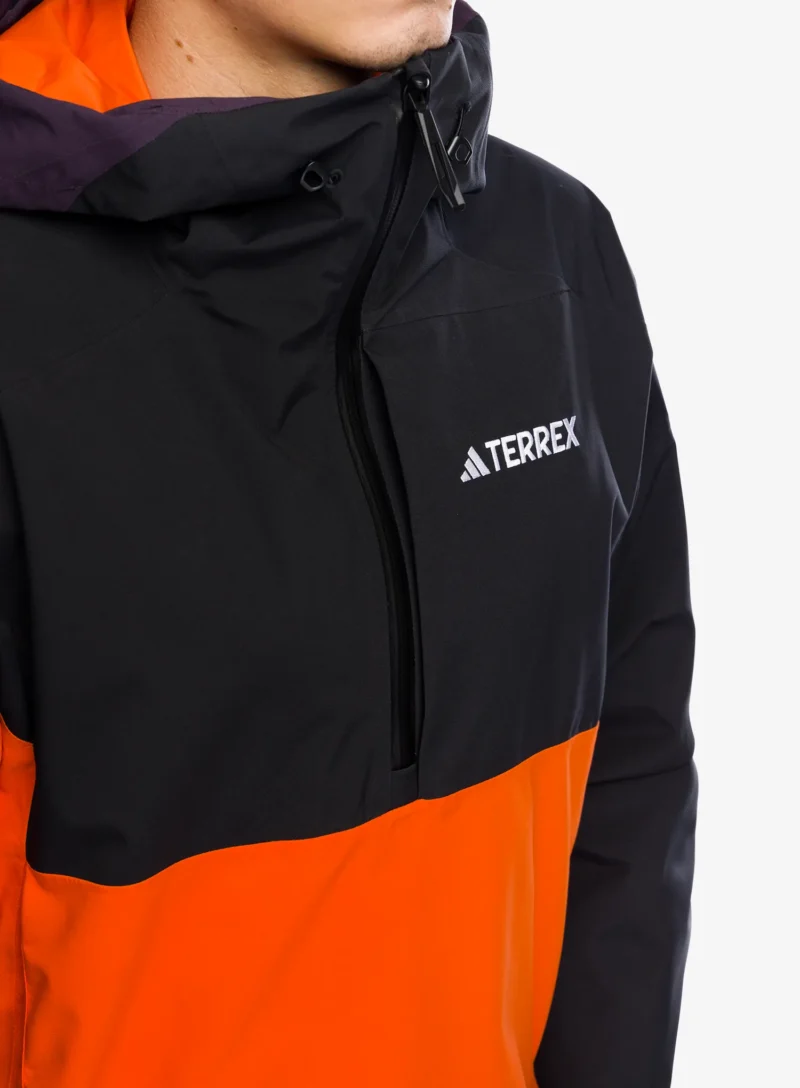 Original Geaca schi adidas TERREX Xperior 2L Lined RAIN.RDY Anorak - blk/aurora blk/semi im orange