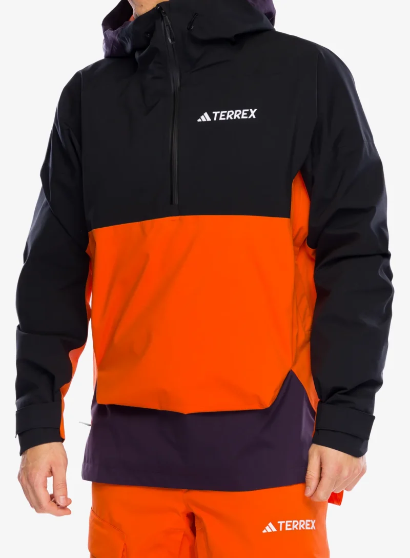 Geaca schi adidas TERREX Xperior 2L Lined RAIN.RDY Anorak - blk/aurora blk/semi im orange