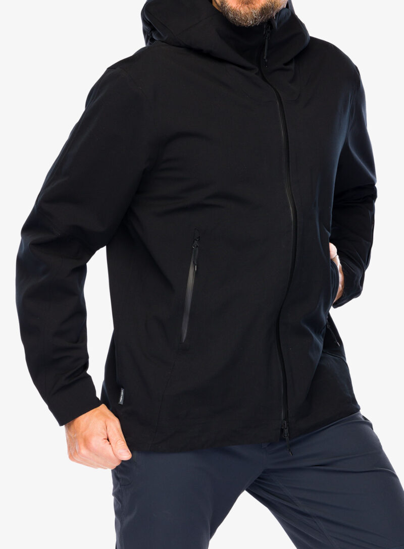 Cumpăra Geaca schi de tura barbati Icebreaker Merino Shell+ Peak Hooded Jacket - black