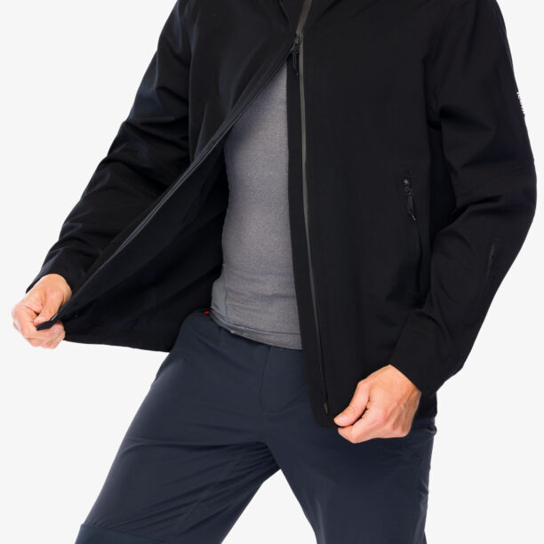 Original Geaca schi de tura barbati Icebreaker Merino Shell+ Peak Hooded Jacket - black