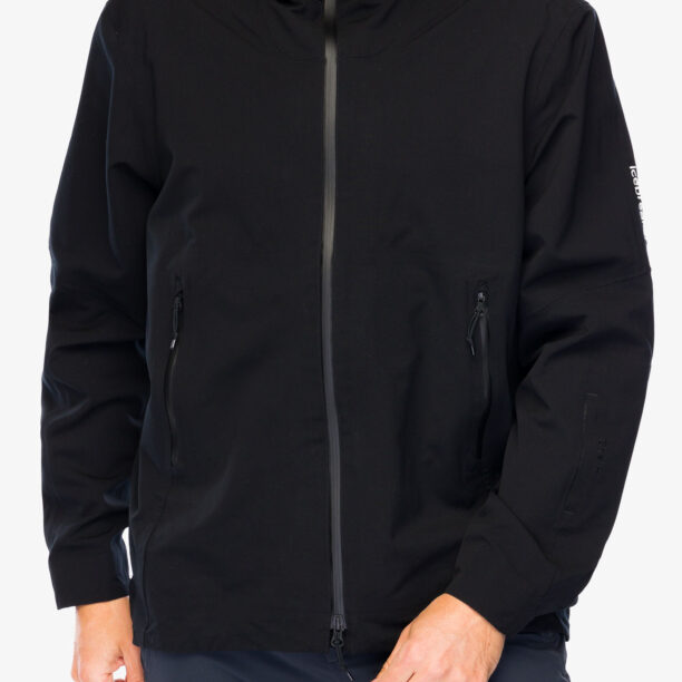 Geaca schi de tura barbati Icebreaker Merino Shell+ Peak Hooded Jacket - black