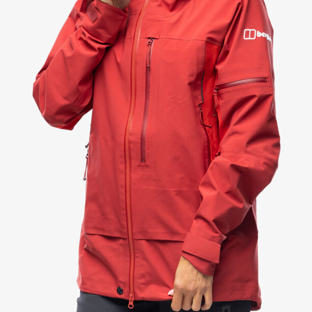 Cumpăra Geaca schi de tura femei Berghaus MTN Arete Descend GTX Jacket - red dahlia/goji berry