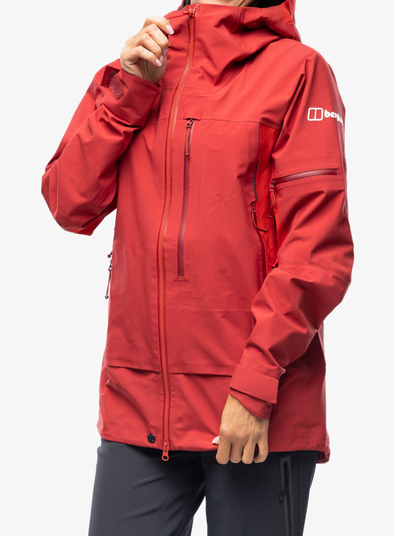 Cumpăra Geaca schi de tura femei Berghaus MTN Arete Descend GTX Jacket - red dahlia/goji berry