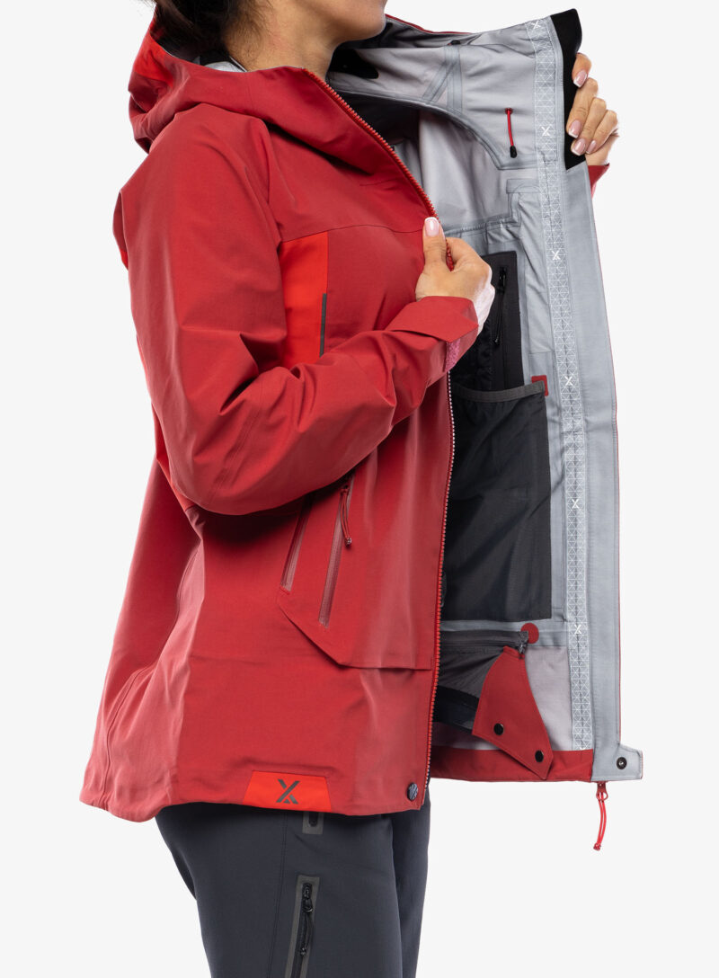 Original Geaca schi de tura femei Berghaus MTN Arete Descend GTX Jacket - red dahlia/goji berry