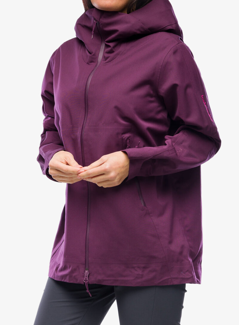 Cumpăra Geaca schi de tura femei Icebreaker Merino Shell+ Peak Hooded Jacket - nightshade