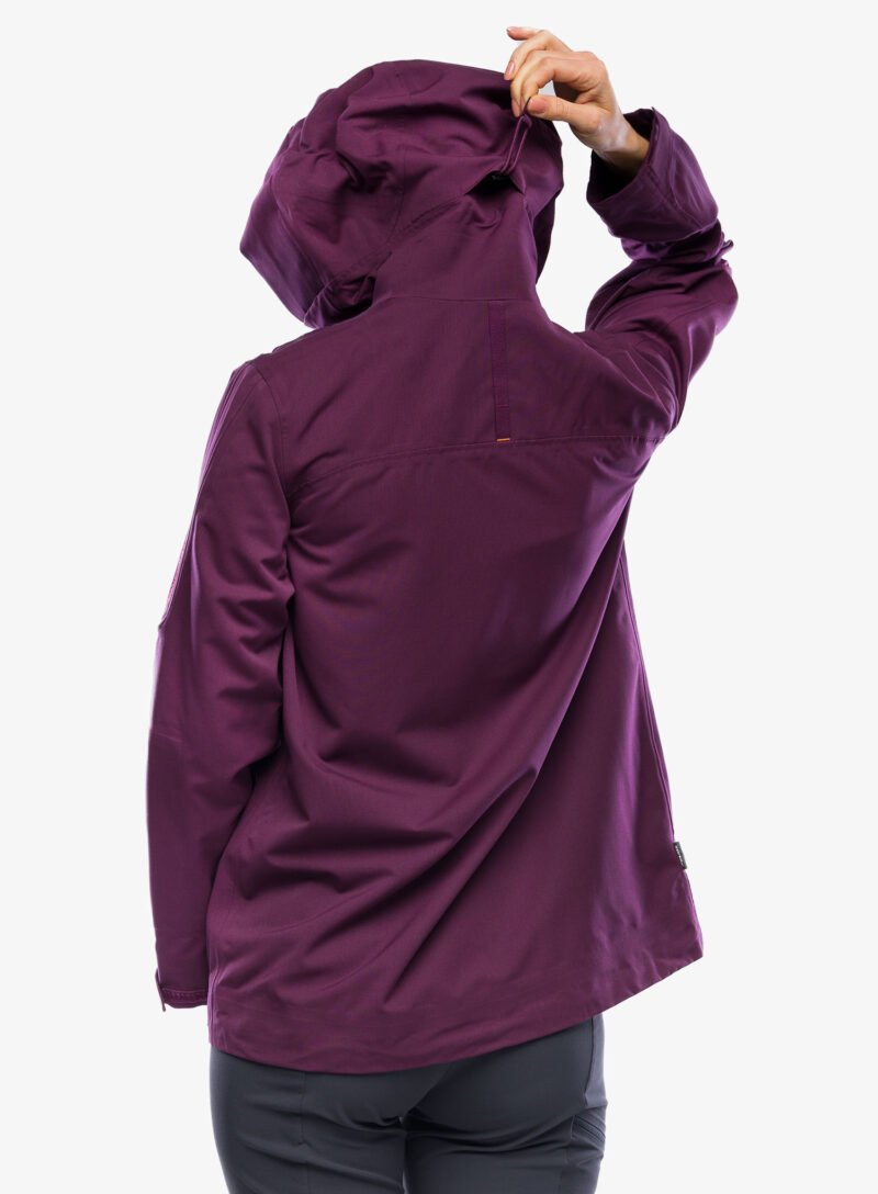 Original Geaca schi de tura femei Icebreaker Merino Shell+ Peak Hooded Jacket - nightshade