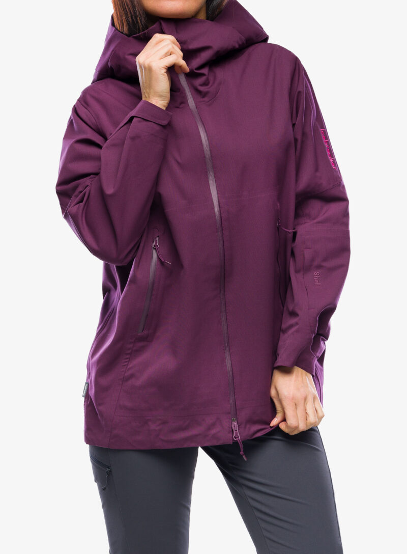 Geaca schi de tura femei Icebreaker Merino Shell+ Peak Hooded Jacket - nightshade