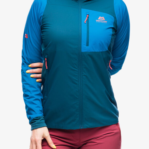 Geaca schi de tura femei Mountain Equipment Switch Pro Hooded Jacket - majolica blue/mykonos blue