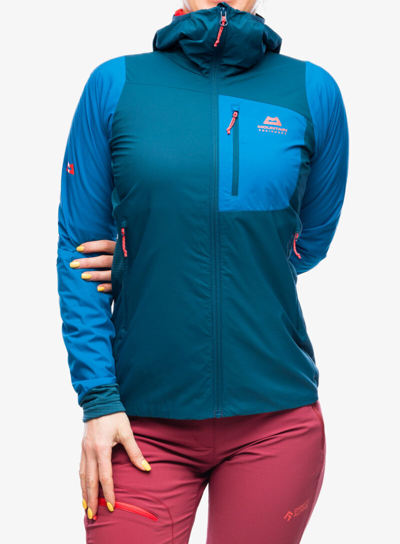 Geaca schi de tura femei Mountain Equipment Switch Pro Hooded Jacket - majolica blue/mykonos blue