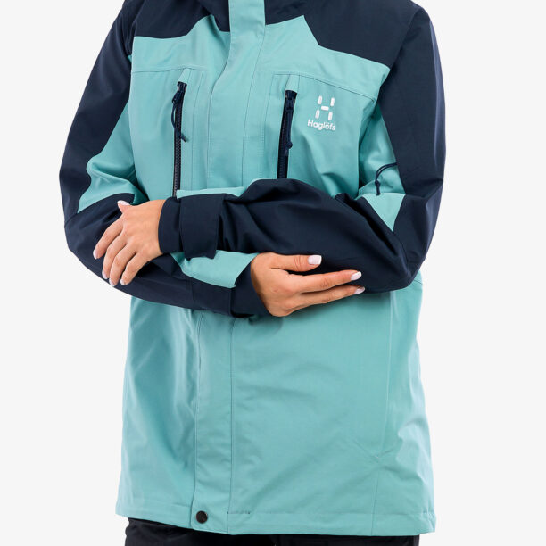 Cumpăra Geaca schi femei Haglofs Elation GTX Jacket - frost blue/tarn blue