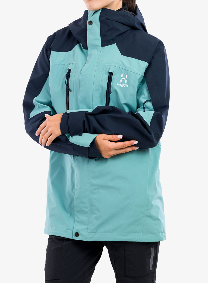 Cumpăra Geaca schi femei Haglofs Elation GTX Jacket - frost blue/tarn blue