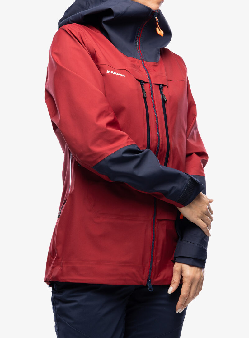 Cumpăra Geaca schi femei Mammut Haldigrat Air HS Hooded Jacket - blood red/marine