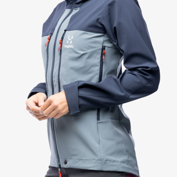 Cumpăra Geaca softshell femei Haglofs Roc Sight Softshell Jacket - steel blue/tarn blue