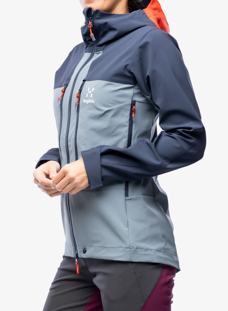 Cumpăra Geaca softshell femei Haglofs Roc Sight Softshell Jacket - steel blue/tarn blue