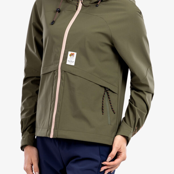 Preţ Geaca softshell femei Maloja Kranzmoos - moss