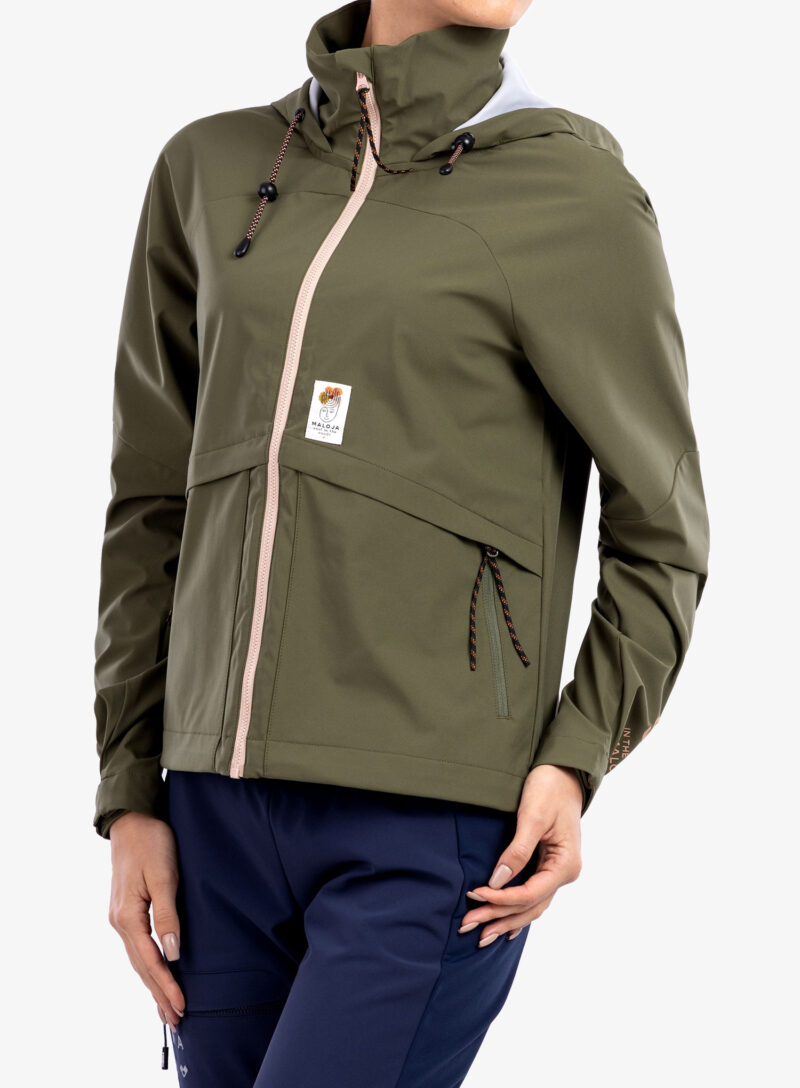 Preţ Geaca softshell femei Maloja Kranzmoos - moss