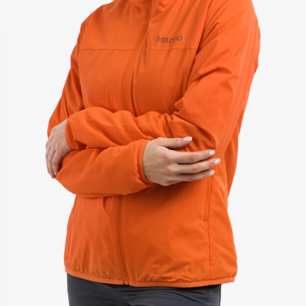 Original Geaca softshell femei Marmot Alt HB Hoody - red sun