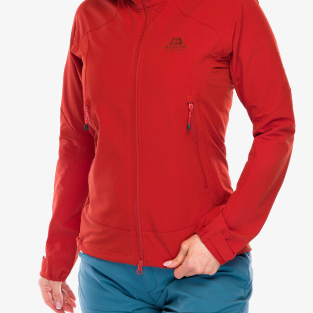 Geaca softshell femei Mountain Equipment Frontier Hooded Jacket - atlas red