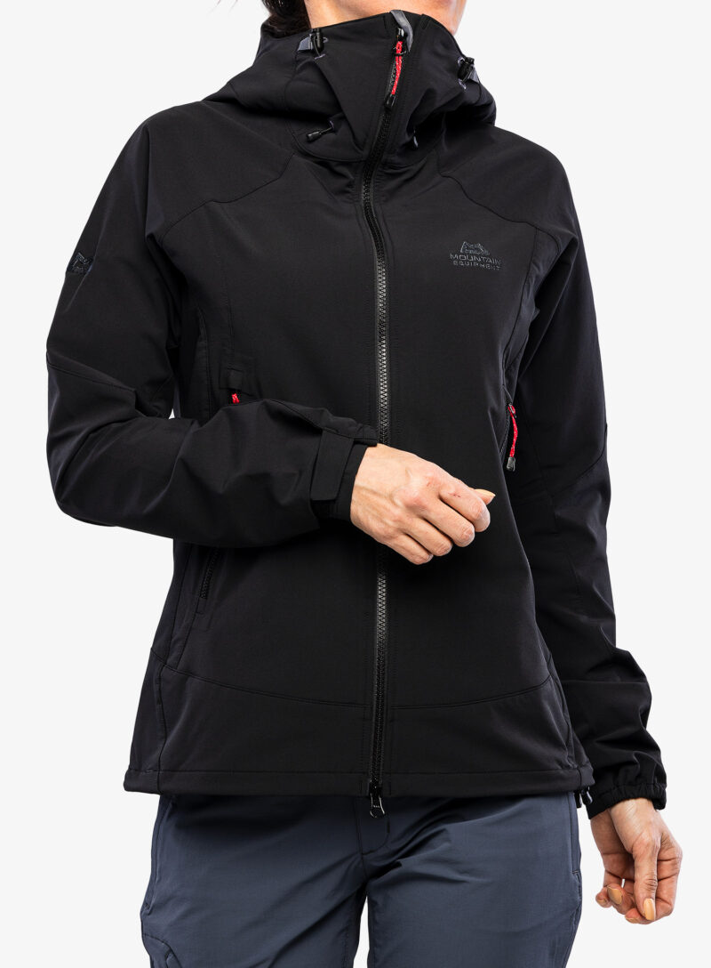 Cumpăra Geaca softshell femei Mountain Equipment Frontier Hooded Jacket - black