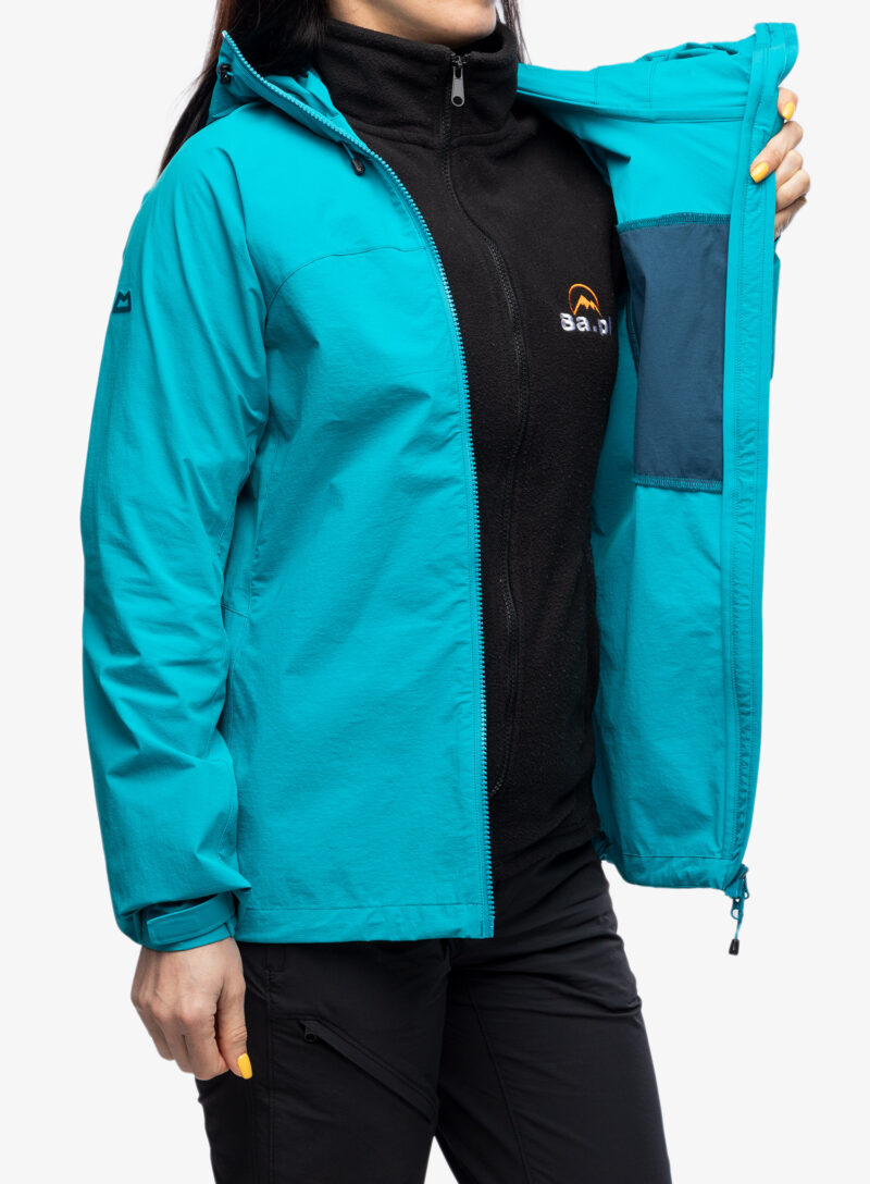 Original Geaca softshell femei Mountain Equipment Squall Hooded Jacket - topaz/majolica blue