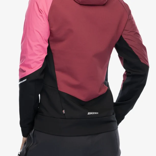 Geaca softshell femei Ziener Nakima - black/berry preţ