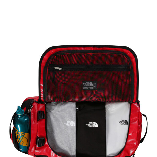 Original Geanta voiaj The North Face Base Camp Duffel M - tnf red/tnf black