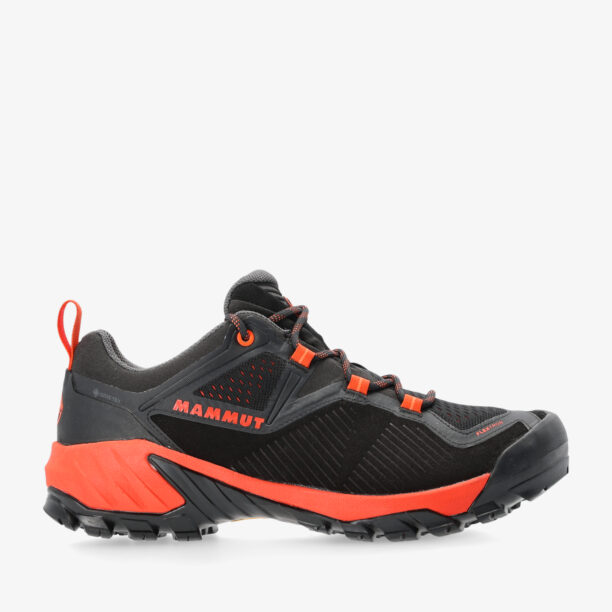 Ghete trekking Mammut Sapuen Low GTX - black/hot red