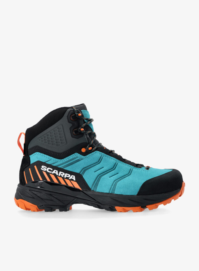 Ghete trekking Scarpa Rush TRK GTX - pagoda blue/mango