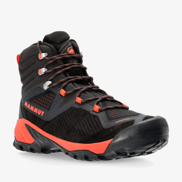 Cumpăra Ghete trekking barbati Mammut Sapuen High GTX - black/hot red