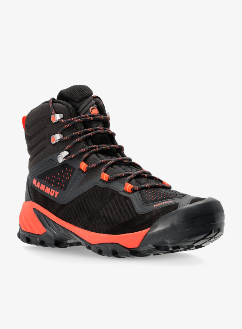 Cumpăra Ghete trekking barbati Mammut Sapuen High GTX - black/hot red