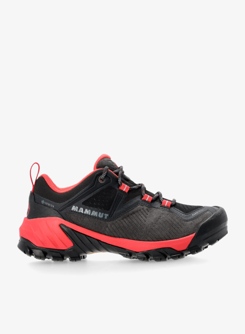 Ghete trekking femei Mammut Sapuen Low GTX - black/sunset