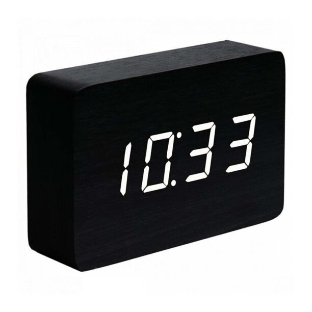 Gingko Design ceas in picioare Brick Black Click Clock