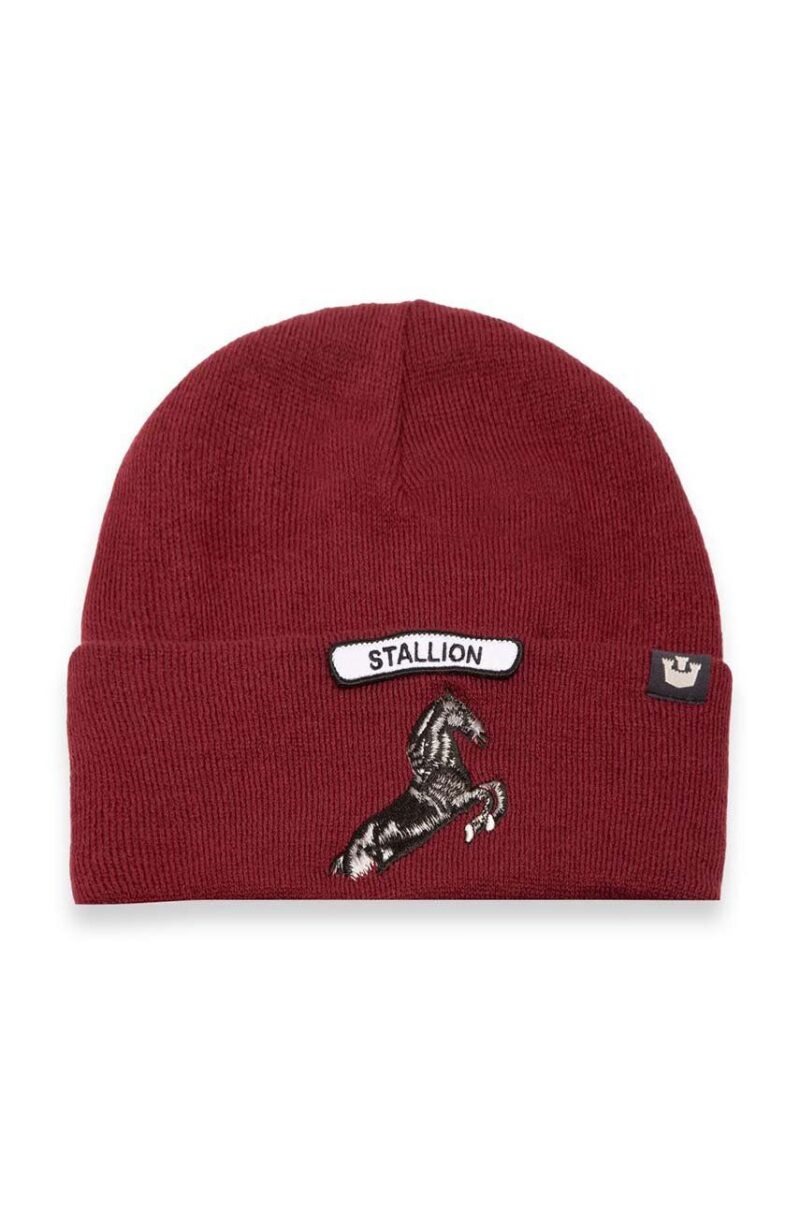 Goorin Bros căciulă de lână Soft Rock Stallion culoarea bordo