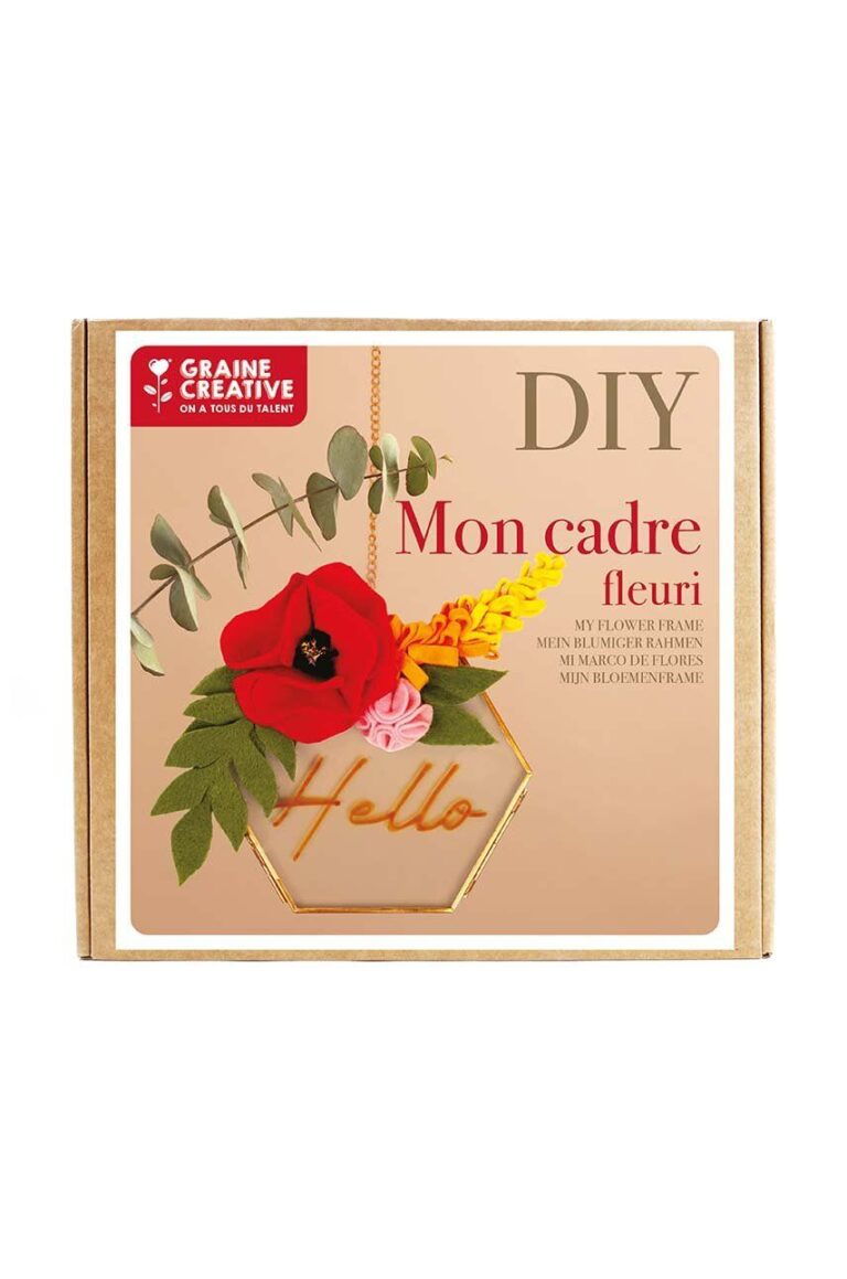 Graine Creative kit cadru decorativ diy Deco Cadre Fleuri