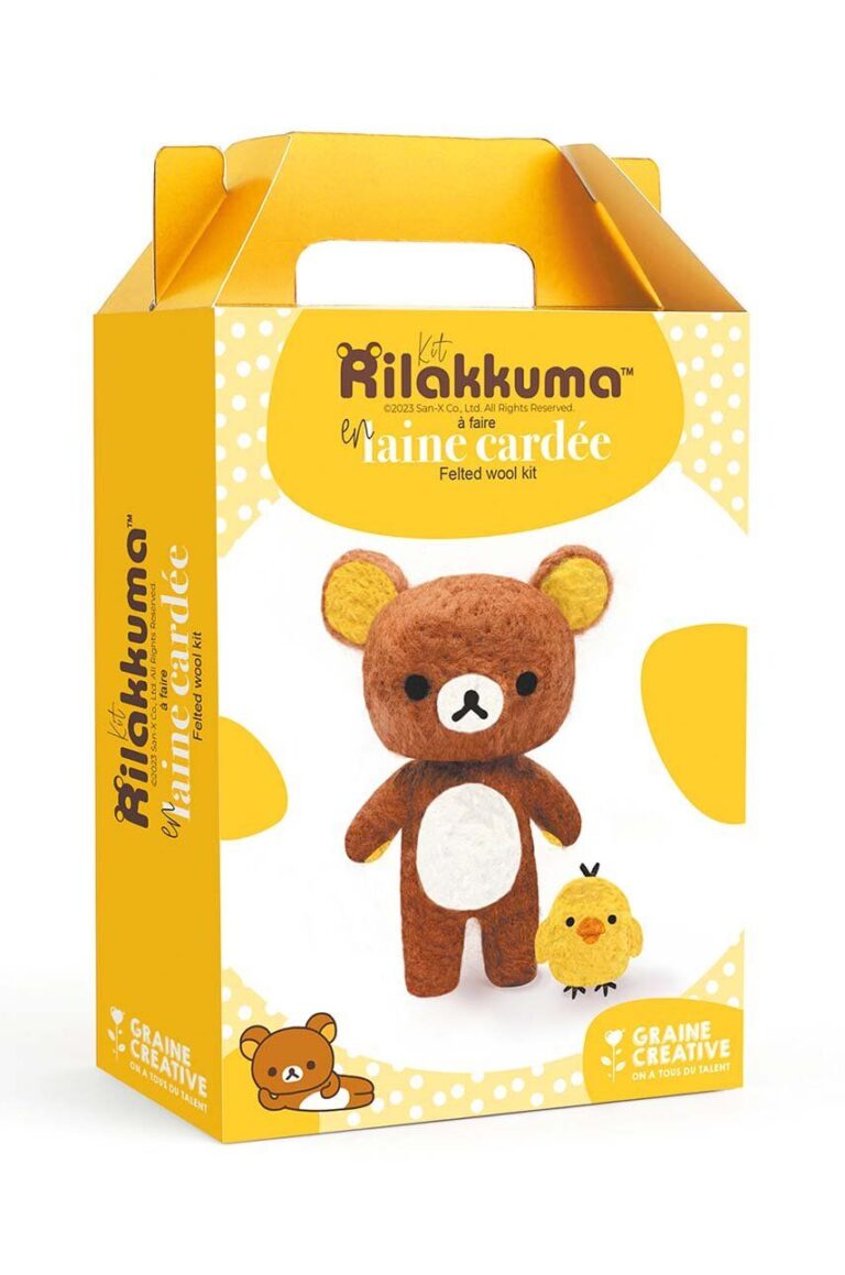 Graine Creative trusă pentru mascota din lână diy Rilakkuma Carded Wool Kit