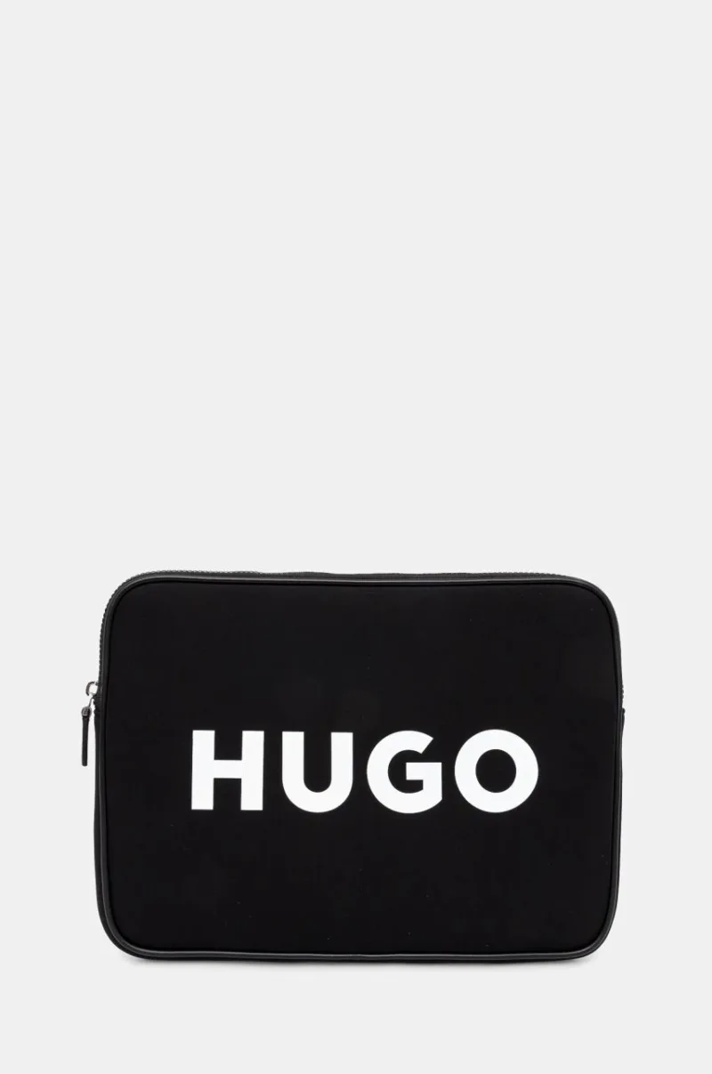 HUGO husa laptop culoarea negru