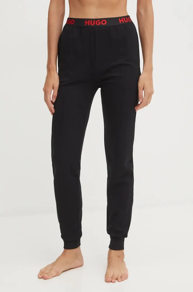 HUGO pantaloni de lounge culoarea negru