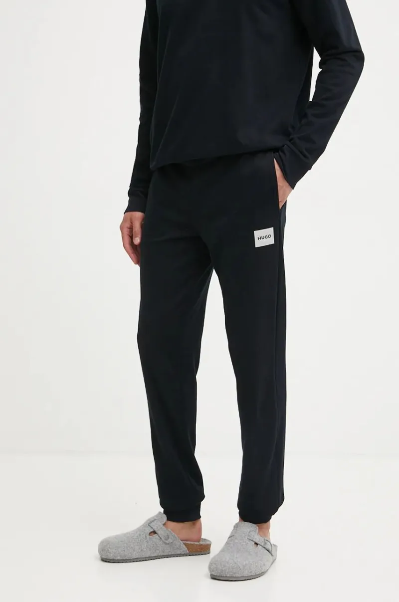 HUGO pantaloni de lounge culoarea negru