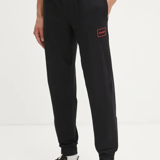 HUGO pantaloni de lounge culoarea negru